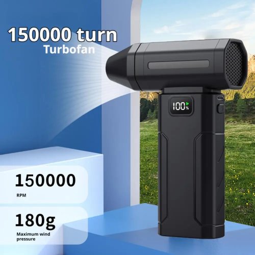 X8 Brushless Turbo Jet Fan Blower 150000RPM Potente Soplador de Aire Eléctrico Aspirador Limpiador de Polvo Portátil para Coche