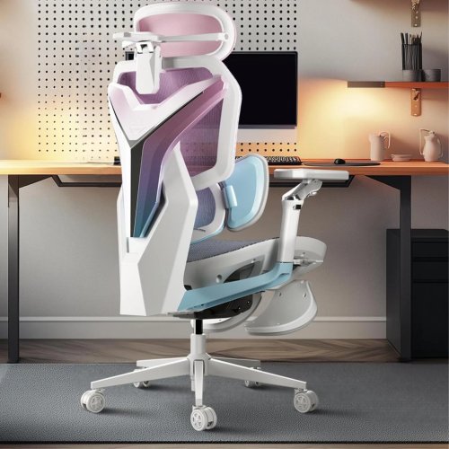 Cadeira Gaming Ergonómica AutoFull G7 com Braços 360°, Malha CloudTech, Suporte Lombar Dinâmico 3 Zonas, Reclinação 140° e Reposa-pés