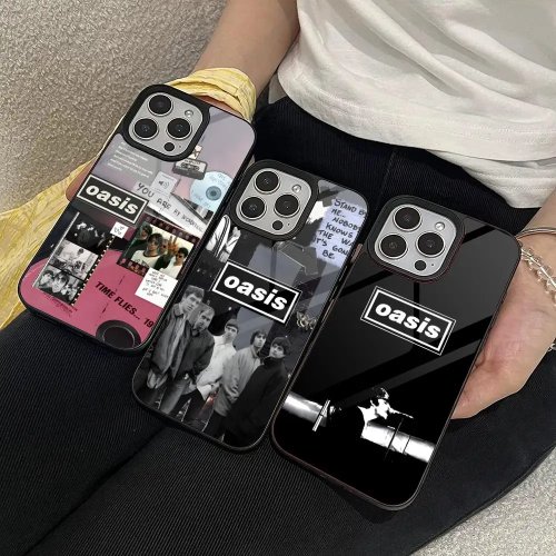 Oasis Rock Band Phone Case for iPhone 18 17 16 E 15 14 Air 13 12 11 Pro Max Mini Plus - PC+TPU Cover Shell