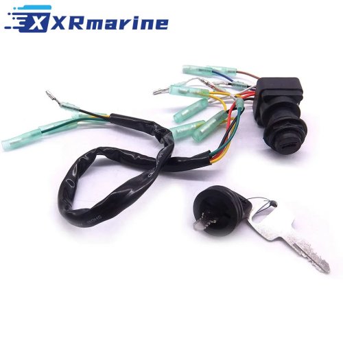 Ignition Switch Key Assembly 703-82510 703-82510-43 703-82510-43-00 for Yamaha Outboard Motor Control Box, Replaces MP51040