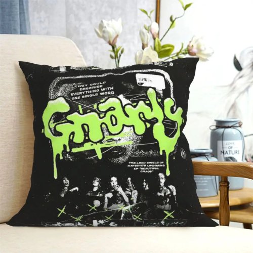Korean Style KATSEYE Gnarly Square Pillowcase Cushion Cover Throw Pillow for Home Bedroom Car