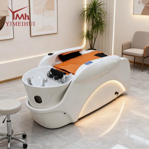 Multifunctional Shampoo Chair with Sink & Massage, Hair Salon Head Spa Bed