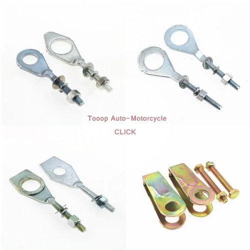 1 Pair Motorcycle Chain Tensioner Regulator Heavy Duty Rust Proof Replacement for JH70 CG125 GS125 DY110 Off Road Motorbike