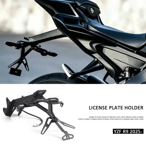 Tail Tidy License Plate Holder for Yamaha YZF-R9, Black