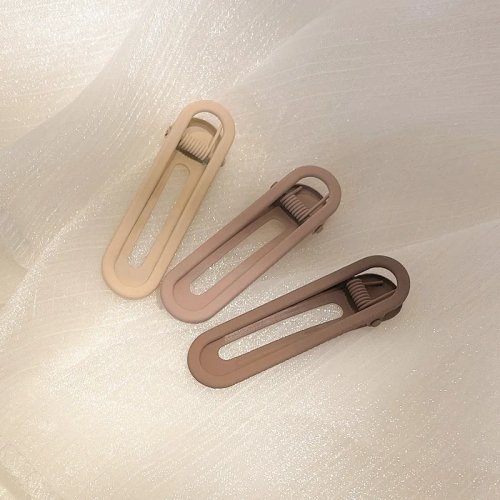 3-Piece Seamless Bangs Hair Clips Set - Candy Coffee Color, Hair Styling & Makeup Tools for Women and Girls