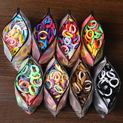 50/100Pcs Colorful Nylon Hair Bands for Kids – Scrunchie Hair Ties, Elastic Hair Accessories for Girls