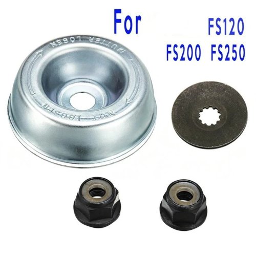 4Pcs Metal Blade Fixing Kit with 2 Sizes of Nuts, Replacement for SFS120 200 250 56R 80 Strimmer Brushcutter Accessories