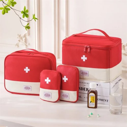 Familie EHBO-kit tas Oxford stof medicijn organizer draagbare medische koffer voor reizen outdoor