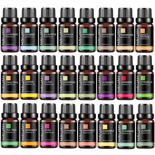 MAYJAM 10ml Essential Oil Lavender, Jasmine, Eucalyptus, Vanilla, Sandalwood, Bergamot, Rosemary, Citronella, Cinnamon Fragrance Oil