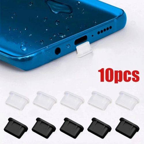 Type-C Silicone Dust Plug for Phone Charging Port, Anti-dust Cap Compatible with Samsung, Xiaomi, Huawei