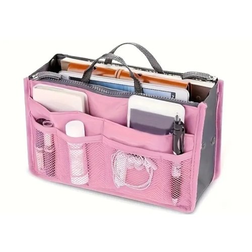 Multifunctional Foldable Handbag Organizer, Large-Capacity Storage and Sorting Bag