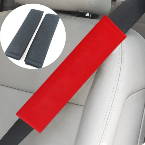 2pcs Soft Velvet Car Seat Belt Shoulder Pads for Honda CRV Accord Odyssey Crosstour Fit Jazz City Civic Jade Crider
