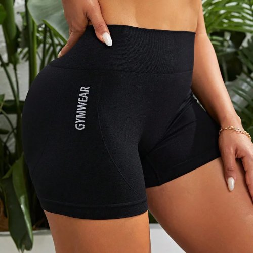 Women's High Waist Breathable Yoga Cycling Fitness Shorts Compression Sports Shorts