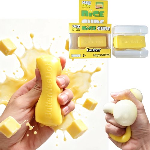 Антистресс-игрушка NeeDoh Butter Stick Squishy – сквиш-фиджет с медленным восстановлением для взрослых