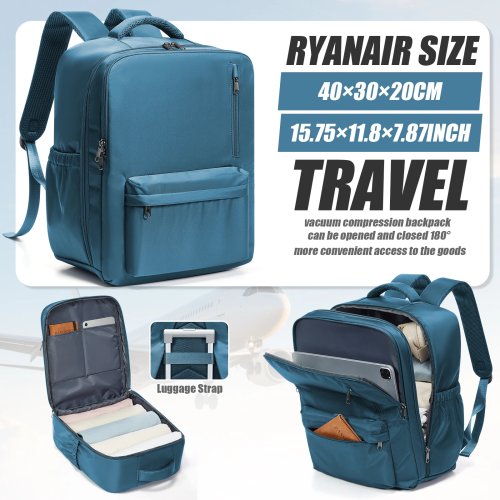 Ba lô cabin Wizz Air Ryanair 40x30x20, ba lô laptop 15.6 inch nam nữ, hành lý xách tay, ba lô học sinh