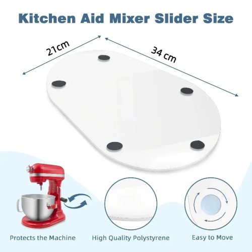 Tapete deslizante para batedeira KitchenAid 5-6 Qt, base de deslocamento