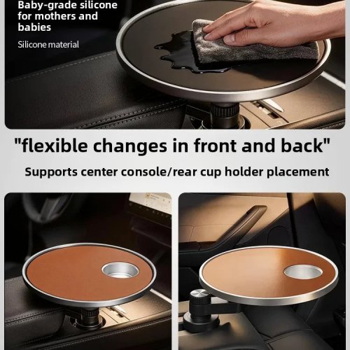 Car Hanging Mini Table, Front Seat Dining Tray, Portable Desk for Driver & Passenger