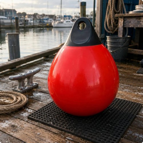 Bouée de Natation Gonflable, Dessus Noir en PVC, pour Nage en Eau Libre, Haute Visibilité, Légère