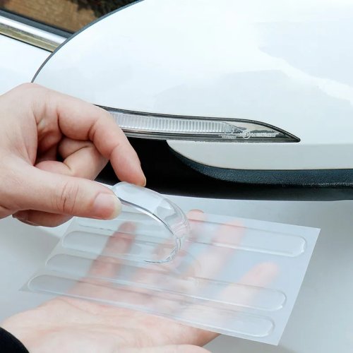 4Pcs Car Door Edge Guard Bumper Protector Strip Scuff Stickers for Mitsubishi Pajero Outlander Jinxuan ASX Lancer EX Lancer
