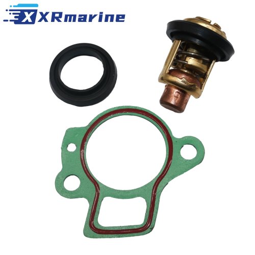 Zestaw Termostatu 140°F 60°C do Yamaha Silnik Zaburtowy 2.5-450KM - Zamiennik 66M-12411-00/-01, 6G8-12411-00/-01/-02/-03, 6AH-13411-00, Sierra 18-3541