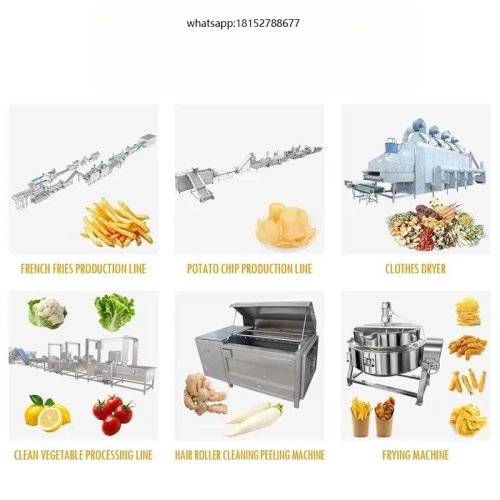 Fully-Automated Vegetable Fryer Commercial 304 Stainless Steel High Capacity Cooking Machine for Restaurants