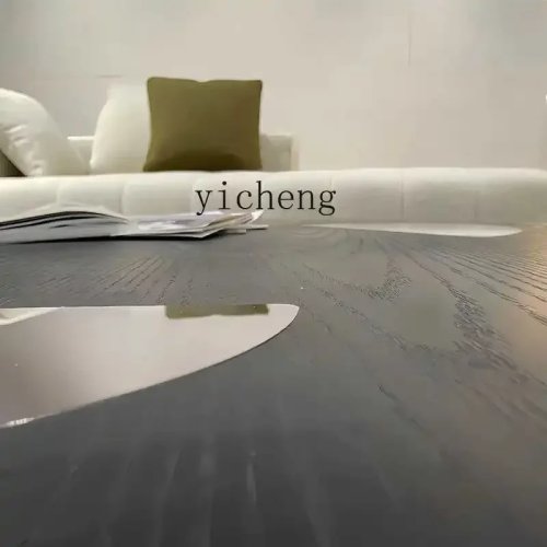 Minimalistische ronde hangende salontafel – Hoogwaardig massief houten woonkamer meubel voor kleine appartementen