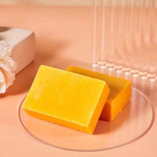 Turmeric Handmade Soap, Lemon Kojic Acid Soap, Shower and Facial Soap, Deep Cleaning for Face and Body Skin Care