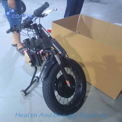 Coofull Offroad Handbike voor Rolstoel 1200W, 20" Fat Tire, 48V Elektrische Power Assist Ombouwpakket