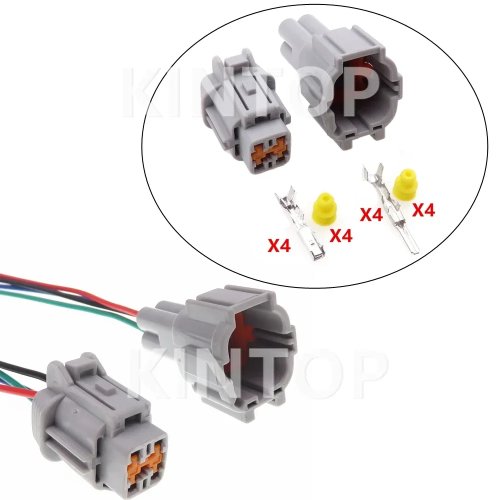 4-Pin Automotive Electrical Connector Set - Male/Female Sealed Plug Socket Adapter, 6188-0558 & 6185-1171