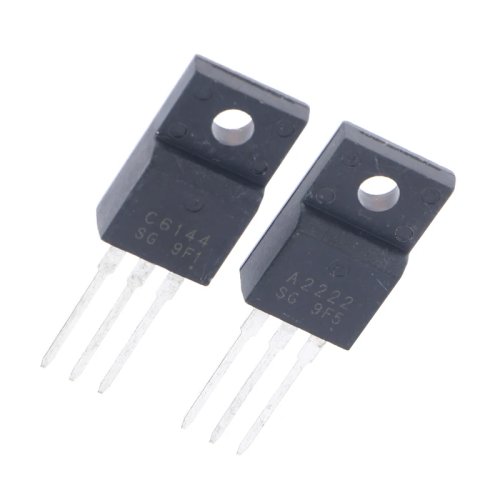 10개 새 트랜지스터 2SA2222 2SC6144 TO-220F, 5쌍 (5x A2222 + 5x C6144) TO-220