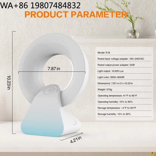 Lampe Multifonctionnelle de Simulation de Lever et Coucher du Soleil, Thérapie par la Lumière & Aide au Sommeil, Réveil en Douceur pour Chambre