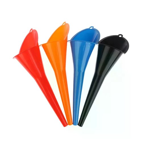 Anti-Splash Fuel Funnel for Car and Motorcycle, Long Spout, Plastic Oil Filling Tool
