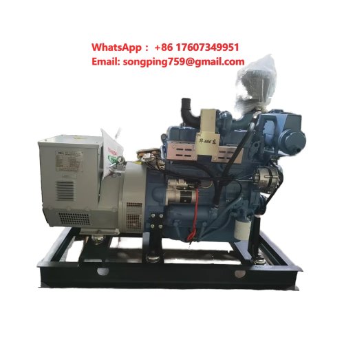 30kW Marine Diesel Generator 1500 U/min 50Hz 400V Open Frame 24V DC Elektrostart Boots Generator