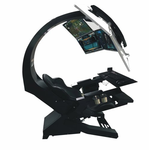 Kursi PC Zero Gravity Reclining IW320 dengan Fungsi Pijat, Mendukung Hingga 5 Monitor, Kokpit Ergonomis yang Nyaman