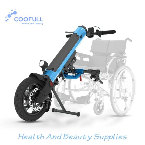 Coofull Electric Wheelchair Handcycle Attachment, 36V 12-Inch Easy-Install Hand Bike Kit