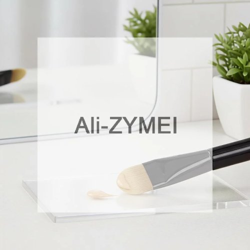 Brocha para base de maquillaje 1 pza., cerdas de nailon suaves, punta plana curvada para cobertura total