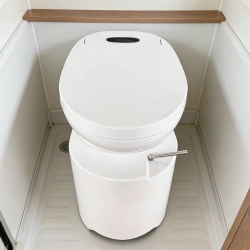 Nắp bồn cầu thông minh Airow, sang trọng hiện đại tự động bằng sứ Nhật Bản, có vòi rửa