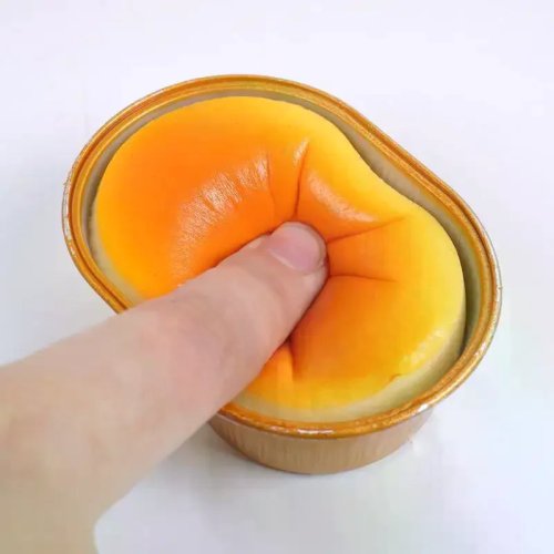 Simulated Cheese Bread Squeeze Toy – Slow Rising Sensory Fidget for Stress Relief, Anxiety, ADHD, Autism, Gift for Kids & Adults