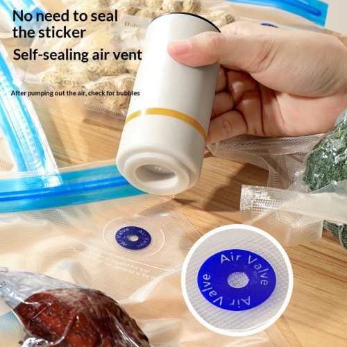 Tragbarer Mini-Vakuumierer mit USB, automatische Vakuumiergerät für Lebensmittel, inkl. Vakuumbeutel für Obst, Fleisch, Snacks