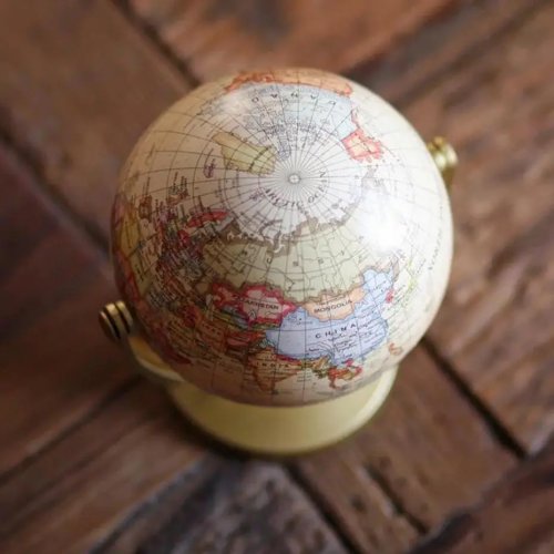 Retro Globe Ornament, Directional Universal Globe, Exquisite Office Study Decoration, Vintage Book Ornament
