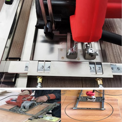Multifunctional Woodworking Router, Electric Circular Saw & Trimmer, Positioning Cutting Guide
