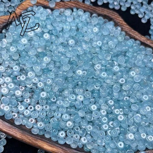 10 piezas cuentas de jade azul natural estilo ábaco para DIY pulsera pendiente dije joyería jadeíta accesorios de moda amuleto regalo para mujer hombre