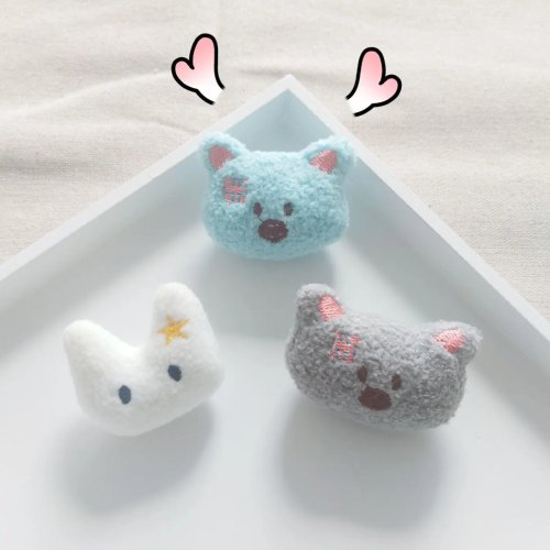 Broche Pin Peluche Mignonne Ours et Lapin de Dessin Animé pour Vêtements, Chaussures, Sacs et Manteaux - Accessoire de Mode