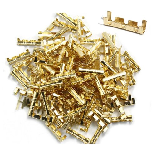 30/100pcs 453U Type 0.3-1.5mm² Dual Interface Terminal Connector High-Precision Brass Electronic Terminal