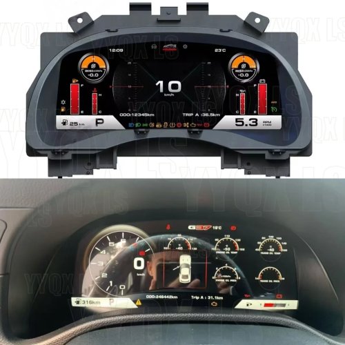 12.3'' LCD Digital Cluster for Infiniti G25 G35 G37 FX35 FX37 FX45 FX50 2008-2012 Dashboard Panel Speedometer Smart Car Systems