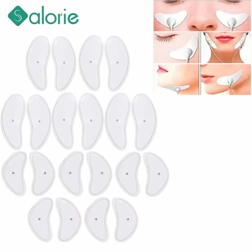 8/32PCS EMS Face Electrode Pads for Facial Lifting Jawline Massager TENS Acupuncture Pulse Patches