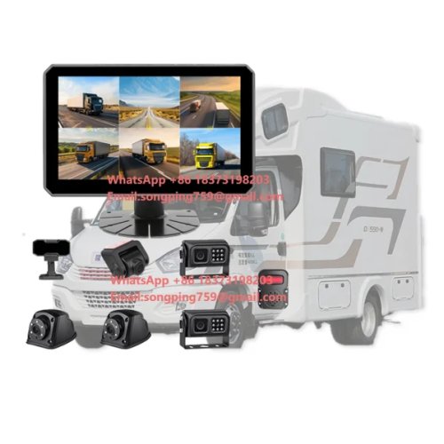 Система камер DVR с сенсорным монитором 1080P 6 каналов с AI DSM BSD - Мониторинг безопасности вождения для грузовиков, автобусов, автодомов, MDVR