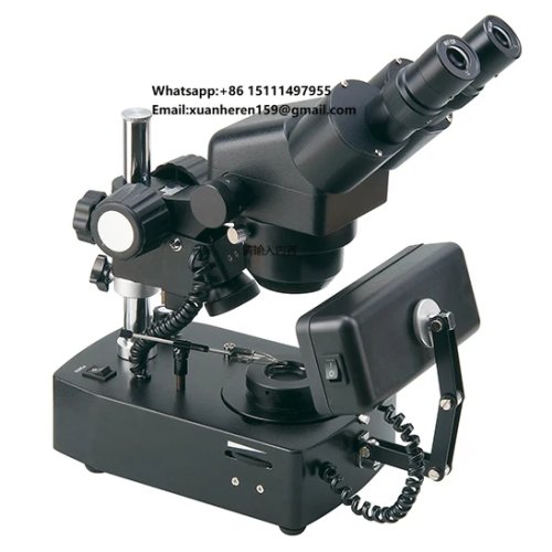 مجهر الأحجار الكريمة ثنائي العدسات BestScope BS-8030B لفحص الألماس والياقوت