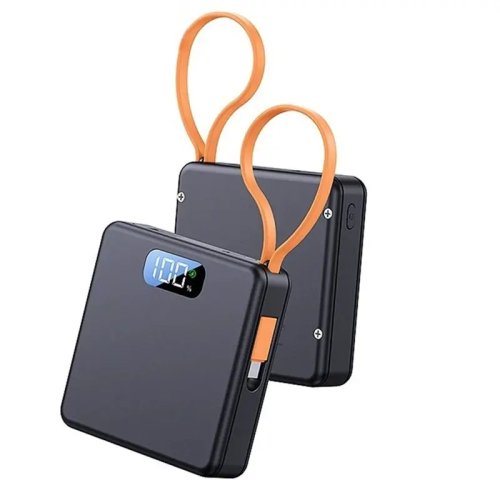 Корпус Power Bank DIY 22.5W 3x18650 Бокс для Батарей Без Пайки з Кабелем Чорний