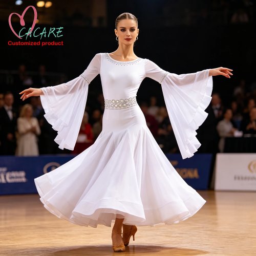 Váy khiêu vũ standard nữ cho khiêu vũ bóng, waltz và line dance, trang phục thi đấu, 2026 0470